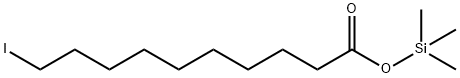 10-Iododecanoic acid trimethylsilyl ester Structure