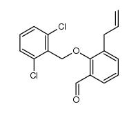 3-allyl-2-(2,6-dichlorobenzyloxy)benzaldehyde结构式