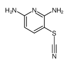 3-thiocyanato-pyridine-2,6-diamine结构式