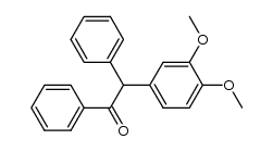 2-(3,4-dimethoxyphenyl)-1,2-diphenylethanone结构式