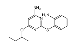 2-(2-aminophenyl)sulfanyl-6-butan-2-yloxypyrimidin-4-amine Structure