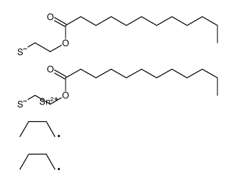 (dibutylstannylene)bis(thioethylene) dilaurate structure