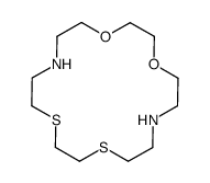 1,4-dioxa-10,13-dithia-7,16-diazacyclooctadecane结构式