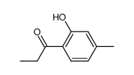 1-(2-hydroxy-4-methylphenyl)propan-1-one结构式