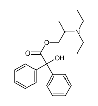 2-(diethylamino)propyl 2-hydroxy-2,2-diphenylacetate结构式
