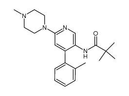 2,2-dimethyl-N-[6-(4-methyl-piperazin-1-yl)-4-o-tolyl-pyridin-3-yl]-propionamide Structure