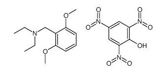 (2,6-dimethoxyphenyl)methyl-diethylazanium,2,4,6-trinitrophenolate Structure