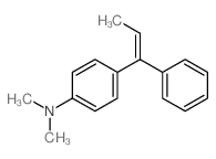 Benzenamine,N,N-dimethyl-4-(1-phenyl-1-propen-1-yl)- structure