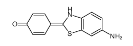 4-(6-amino-3H-1,3-benzothiazol-2-ylidene)cyclohexa-2,5-dien-1-one结构式