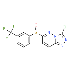 3-CHLORO-6-([3-(TRIFLUOROMETHYL)PHENYL]SULFINYL)[1,2,4]TRIAZOLO[4,3-B]PYRIDAZINE Structure