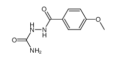 1-(4-Methoxy-benzoyl)-semicarbazid结构式