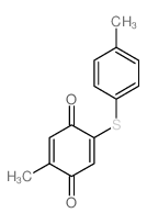 2,5-Cyclohexadiene-1,4-dione,2-methyl-5-[(4-methylphenyl)thio]-结构式