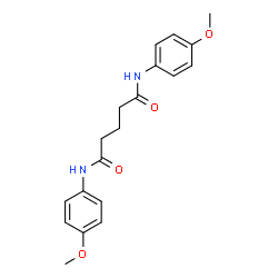 N,N'-Bis(4-methoxyphenyl)pentanediamide结构式