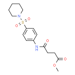 Methyl 4-oxo-4-{[4-(1-piperidinylsulfonyl)phenyl]amino}butanoate picture