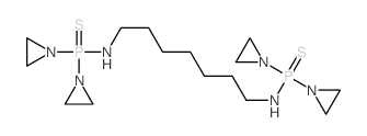 Phosphinothioic amide,N,N'-1,7-heptanediylbis[P,P-bis(1-aziridinyl)- (9CI)结构式