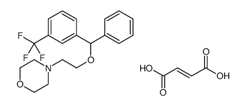 (E)-but-2-enedioic acid,4-[2-[phenyl-[3-(trifluoromethyl)phenyl]methoxy]ethyl]morpholine结构式