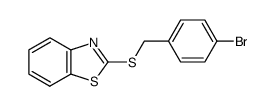 2-(4-bromo-benzylsulfanyl)-benzothiazole Structure
