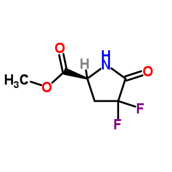 Methyl 4,4-difluoro-5-oxo-L-prolinate Structure