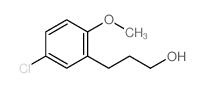 3-(5-chloro-2-methoxy-phenyl)propan-1-ol structure