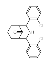 3-Azabicyclo[3.3.1]nonan-9-one,2,4-bis(2-chlorophenyl)- Structure