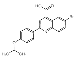 6-BROMO-2-(4-ISOPROPOXYPHENYL)QUINOLINE-4-CARBOXYLICACID structure