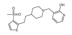 3-[[4-[2-(3-methylsulfonylthiophen-2-yl)ethyl]piperidin-1-yl]methyl]-1H-pyridin-2-one Structure