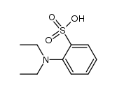 N,N-diethyl-o-aminobenzenesulfonic acid Structure