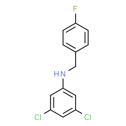 3,5-Dichloro-N-(4-fluorobenzyl)aniline Structure