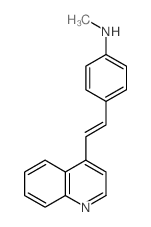 N-Methyl-4-(2-(4-quinolinyl)vinyl)aniline结构式