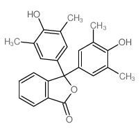 3,3-bis(4-hydroxy-3,5-dimethyl-phenyl)isobenzofuran-1-one structure