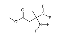 ethyl 3,3-bis(difluoroamino)butanoate Structure