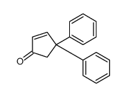 4,4-diphenylcyclopent-2-en-1-one结构式