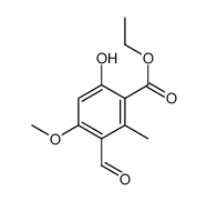 3-Formyl-6-hydroxy-4-methoxy-2-methylbenzoic acid ethyl ester picture