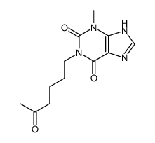 1-(5-Ketohexyl)-3-methyl Xanthine结构式