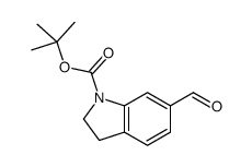 6-甲酰基吲哚啉-1-甲酸叔丁酯结构式