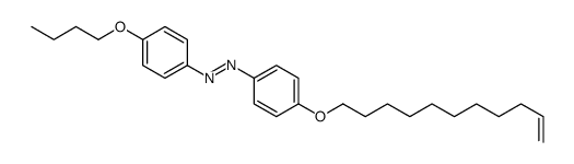 (4-butoxyphenyl)-(4-undec-10-enoxyphenyl)diazene结构式