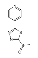 2-methylsulphinyl-5-(4-pyridyl)-1,3,4-thiadiazole Structure