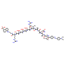 DABCYL-TNF-α-EDANS (-4 to +6) (human) trifluoroacetate salt Structure