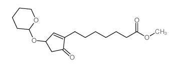 METHYL 7-(5-OXO-3-((TETRAHYDRO-2H-PYRAN-2-YL)OXY)CYCLOPENT-1-EN-1-YL)HEPTANOATE Structure