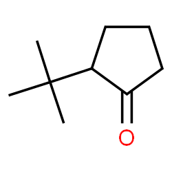 CYCLOPENTANONE, 2-(1,1-DIMETHYLETHYL)- Structure