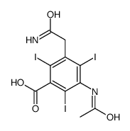 3-acetamido-5-(2-amino-2-oxoethyl)-2,4,6-triiodobenzoic acid Structure