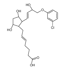 (Z)-7-[(1R,2R,3S,5S)-2-[(E)-4-(3-chlorophenoxy)-3-hydroxybut-1-enyl]-3,5-dihydroxycyclopentyl]hept-5-enoic acid Structure