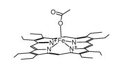 2,3,7,8,12,13,17,18-octaethyl-21h,23h-porphine iron(iii) acetate Structure