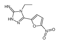 4-ethyl-5-(5-nitrofuran-2-yl)-1,2,4-triazol-3-amine Structure