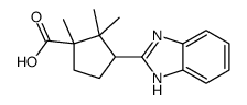 3-(1H-benzimidazol-2-yl)-1,2,2-trimethylcyclopentane-1-carboxylic acid Structure
