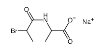 sodium (2-bromopropanoyl)alaninate Structure