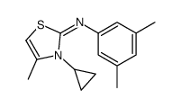 3-cyclopropyl-N-(3,5-dimethylphenyl)-4-methyl-1,3-thiazol-2-imine Structure