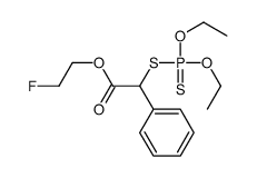 2-fluoroethyl 2-diethoxyphosphinothioylsulfanyl-2-phenylacetate结构式