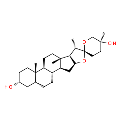 (25S)-5β-Spirostane-3α,25-diol结构式