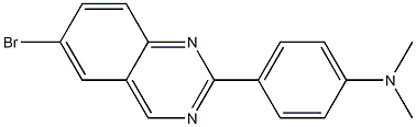 4-(6-bromoquinazolin-2-yl)-N,N-dimethylaniline结构式